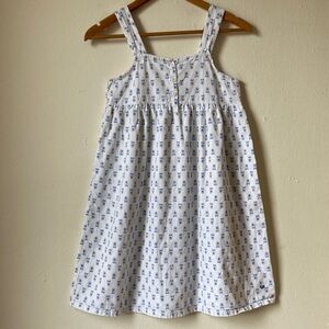 Petite Plume Charlotte Twill Nightgown in Botanical Block Print Girl’s Size 12
